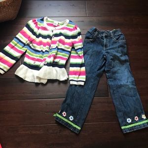 Gymboree sweater & jeans set